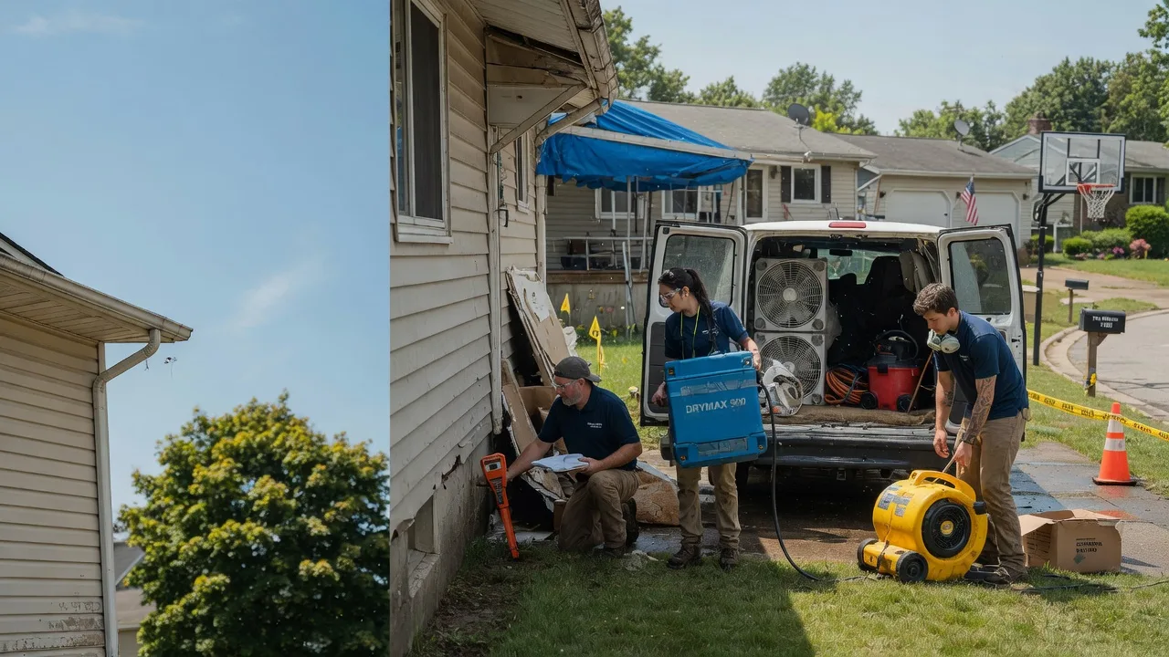 Ceiling Leak Cleanup in Entriken, PA near me